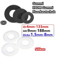 Gummidichtung Flachdichtung Dichtung Gummi / EPDM Gummi / Fluorkautschuk/Silikon