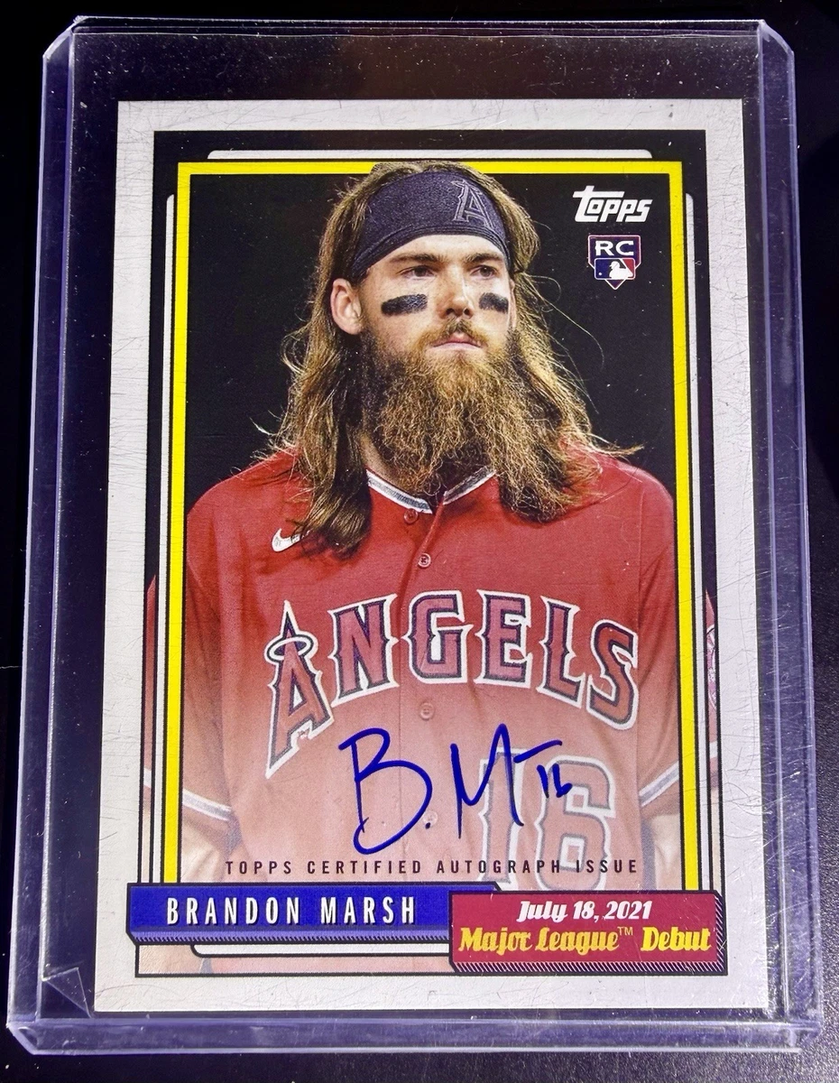 2018 bowman Brandon marsh auto リフ PSA9 2018 Bowman Chrome Brandon Marsh Auto PSA 9 | eBay