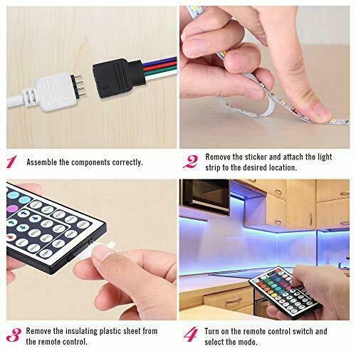 5,6 Fuß/20 m LED Streifen Licht DreamColor SyNong weiches RGB Lichtschlauch 5050 - Bild 3 von 7