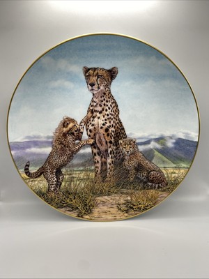 Royal Doulton Raubkatzen und Jungtierhaltung Uhr PN130 von Dave Broadhurst