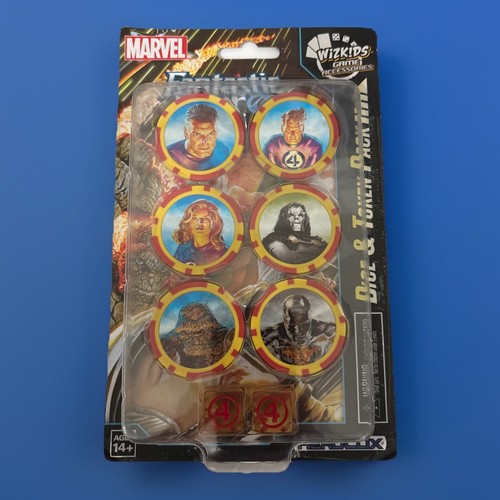 WizKids Marvel HeroClix Fantastic Four Dice and Token Pack NM - Picture 1 of 4