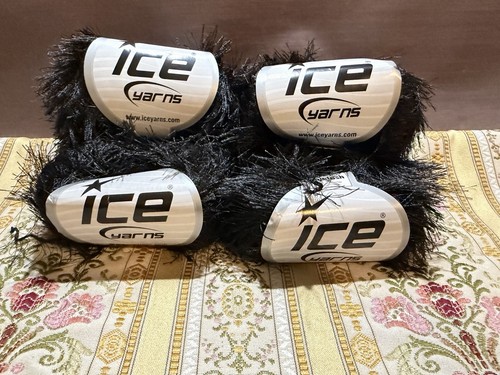 Hilos de hielo hilo de pestañas NEGRO 50 gramos LOTE de 4 NUEVO - Imagen 4 de 9