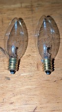 Up to 2 Replacement 7 Watt 2.75" Clear Light Bulbs for Electric Candle Lamps