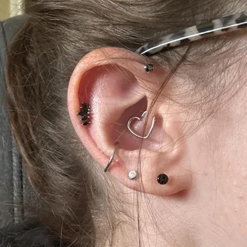 Kits de estiramiento de vidrio negro de una sola llamarada 10 piezas expansor cónico corto con frotamiento... - Imagen 6 de 7