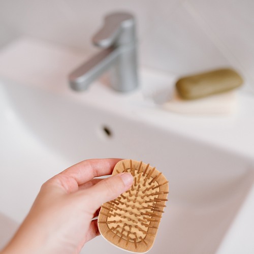 Detangling Wood Hair Brush Small Comb Scalp Massage Hair Styling Tool - Picture 8 of 12