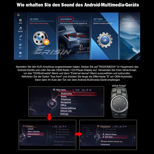 Radio Coche Qualcomm 4+64GB 10.25" Android 14 GPS Navi para BMW X1 F48 DAB+ CarPlay - Imagen 20 de 24