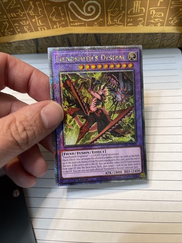 Fiendsmith's Desirae 1st Edition Quarter Century Secret Rare RA04-EN056 Yu-Gi-Oh - Picture 8 of 21