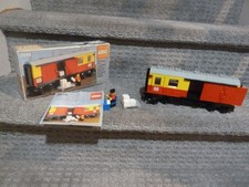 LEGO 1983 Vintage Train Set 7819 Postal Container Wagon Covered w/ OG box RARE