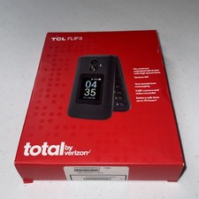 Total Wireless TCL Flip 3 16GB 4G LTE Prepaid Flip Phone – Gray – Brand New