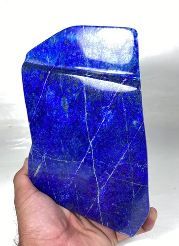 2490 grammi blu lapislazzuli forma libera lucido grezzo AAA+ cristallo dall'Afghanistan - Foto 4 di 10