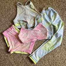 Ivivva By Lululemon Girls Lot 12  14 Athletic Gymnastics Tops And Shorts