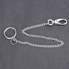 2 stücke Edelstahl Sicherheitskette Metall Schlüsselanhänger Langkette Taille