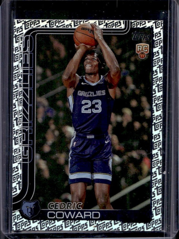 2025-26 Topps Cedric Coward RC Foil Pattern Rookie #211 Grizzlies