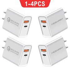 Para Samsung Galaxy Tab A11 A11+ Bloque Cargador Rápido USB+Tipo C Adaptador de Alimentación de Pared