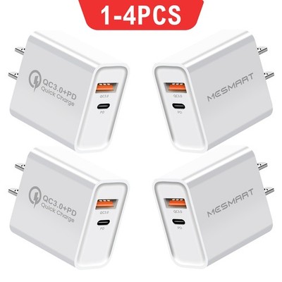 For Samsung Galaxy Tab A11 A11+ Fast Charger Block USB+Type C Wall Power Adapter