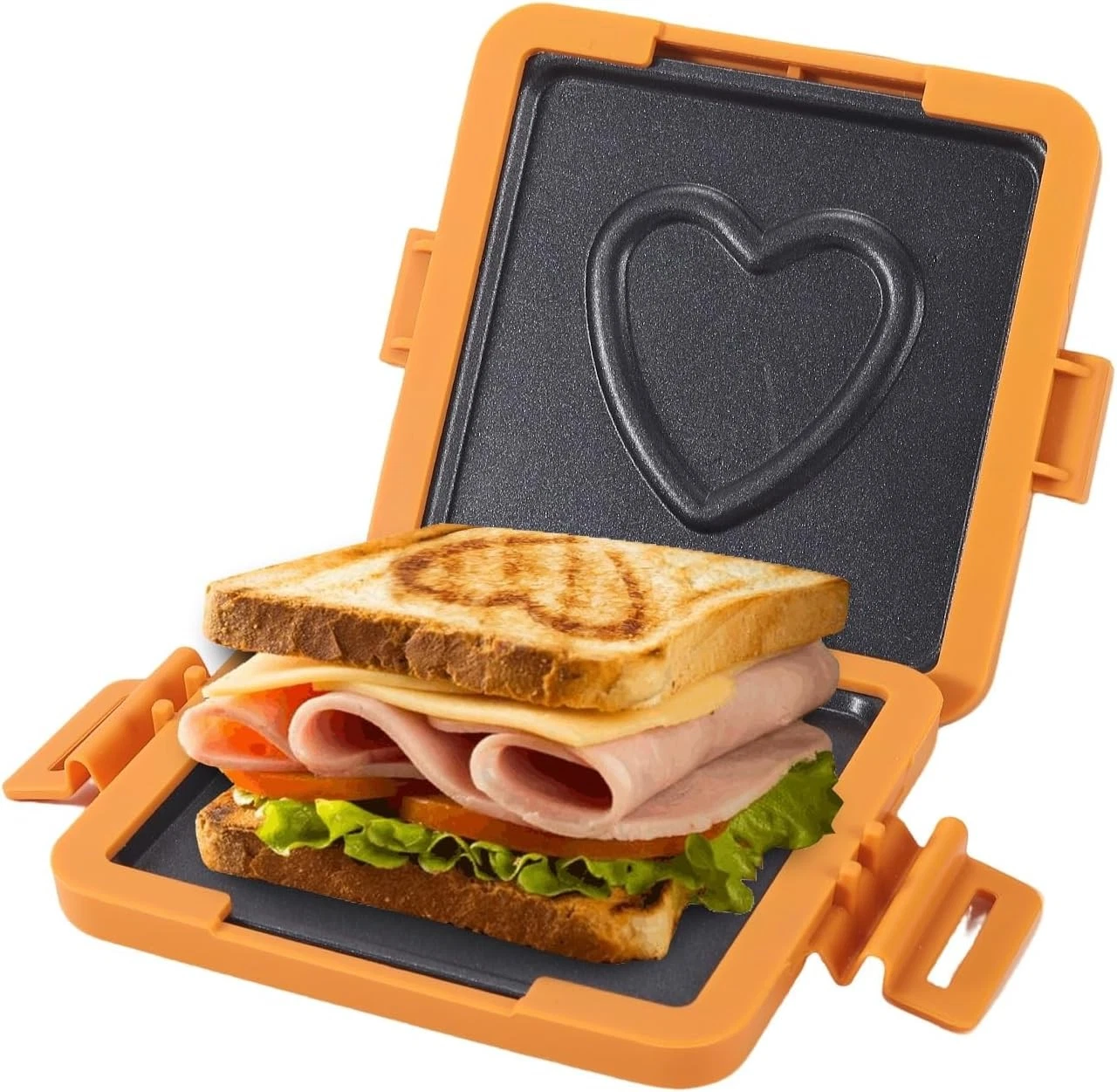 Microwave Toastie Sandwich Maker Nonstick Plate Panini Maker Versatile Wireless