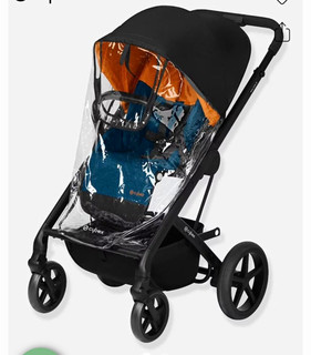 Cybex Eezy twist Rain Cover Transparent Clear & Black