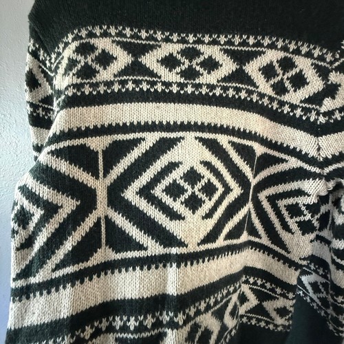Abercrombie & Fitch Shawl Collar Cardigan Sweater Moose Nordic Knit Men’s M - Picture 8 of 13