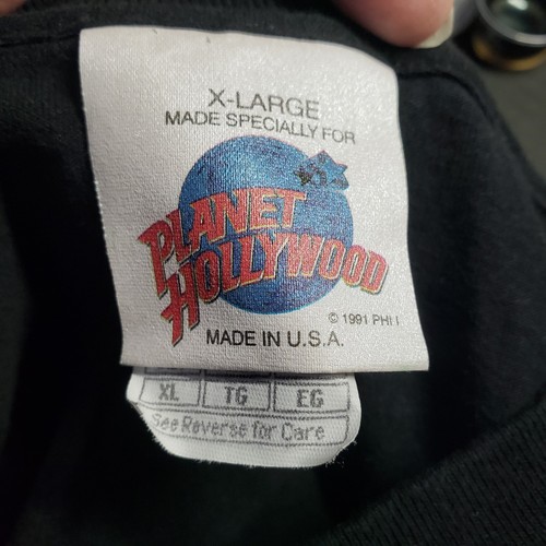 Camiseta de terror de Halloween Haunted Hollywood Planet Hollywood XL AÑOS 90 - Imagen 3 de 5