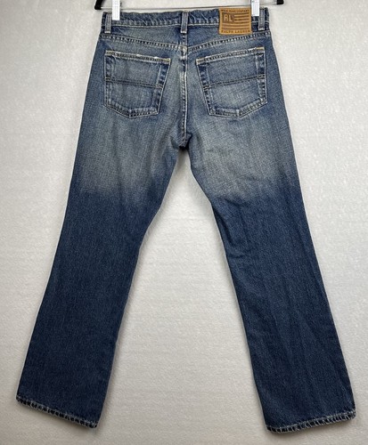 Polo Ralph Lauren Kelly Jeans Damen Größe 8 Blau Dunkle Waschung Bootcut Vintage 90er - Bild 2 von 12