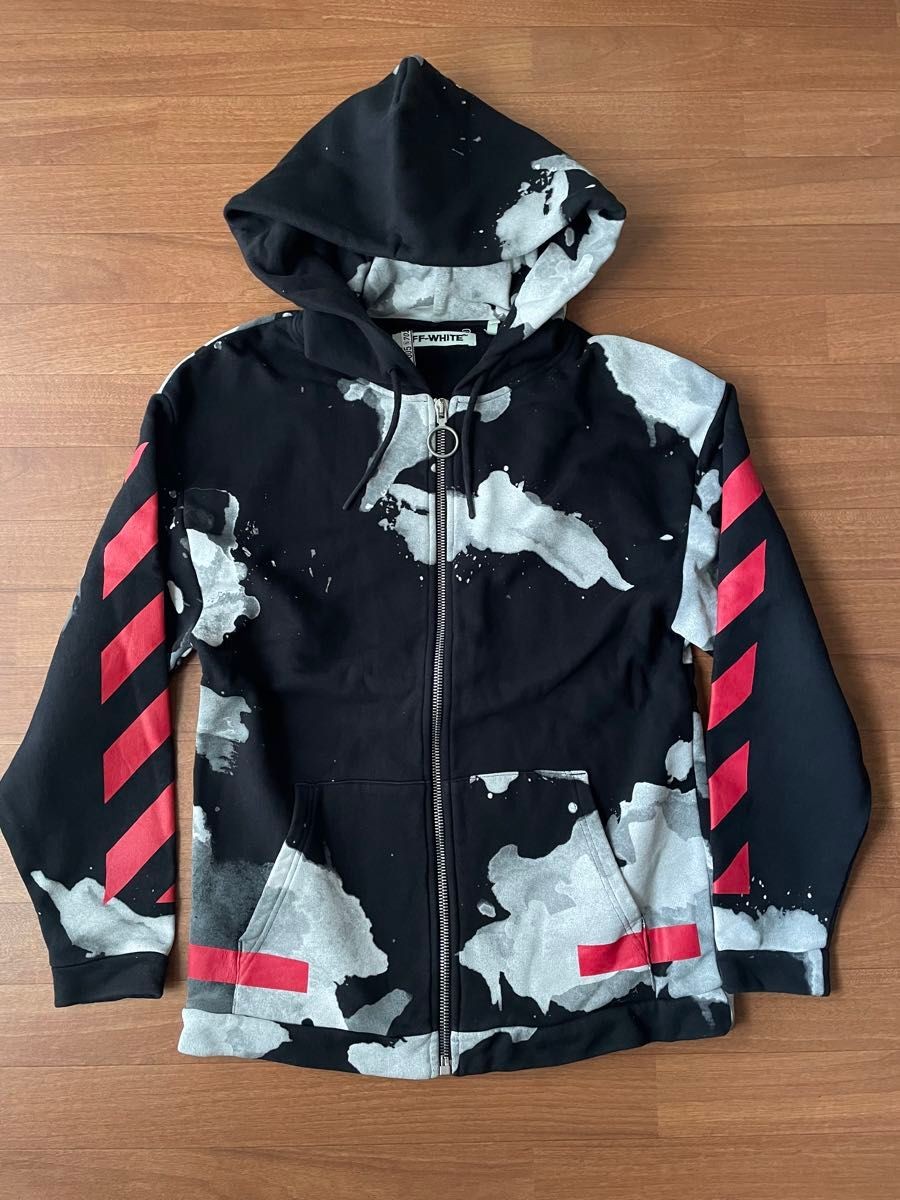 Men's Wear Off-White OFF WHITE off white zip up hoodie thumbnail 2