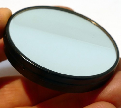 58mm OD Microscope Mirror vintage 2.25" wide concave - Picture 1 of 8