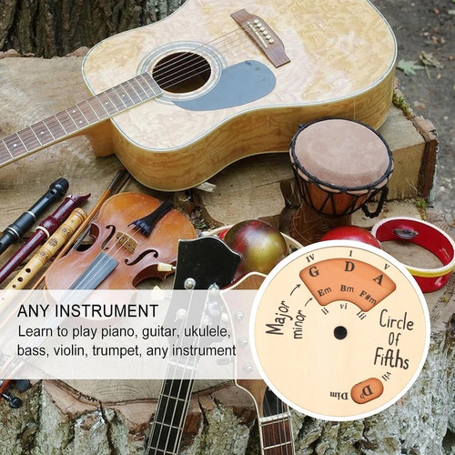 ✅ Wooden~Circle of Fifths~Wheel~Chord Tool~Learning Wheel - Picture 5 of 9