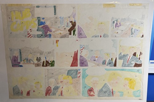 Hub Capps Original Comic Strip 6-9-1959 Jay Howard With Color Guide - Picture 2 of 2