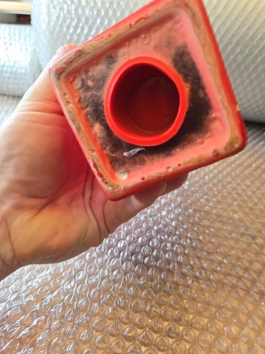 Vintage/Sammlerstück R Moss Ltd rote Telefonzelle geformte Spardose - 7" hoch - - Bild 5 von 6