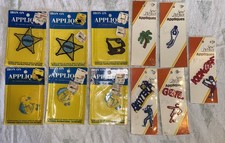 Lot Of 11 Vintage NOS Iron On  Sew Perfect Appliqu s Patches 1970s