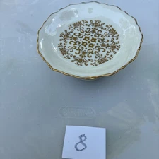 Vintage China by Lenox 5" Mini Compote Gold Floral Design