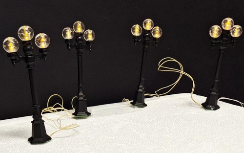 Abteilung 56 Dorfzubehör Boulevard Laternenmasten 4er Set nicht mehr produziert Dez2006 - Bild 1 von 9