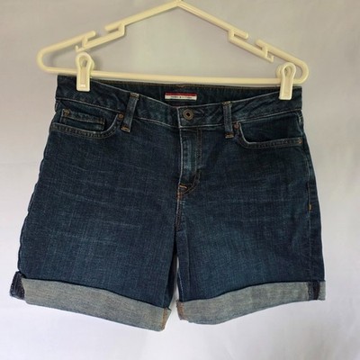 Thommy Hilfiger Woman's Denim Shorts Roll Cuff Size 4