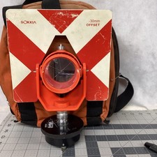 NEW RED SOKKIA TARGET Single Tilt Prism W/Bag for SOKKIA total stations W/adapt