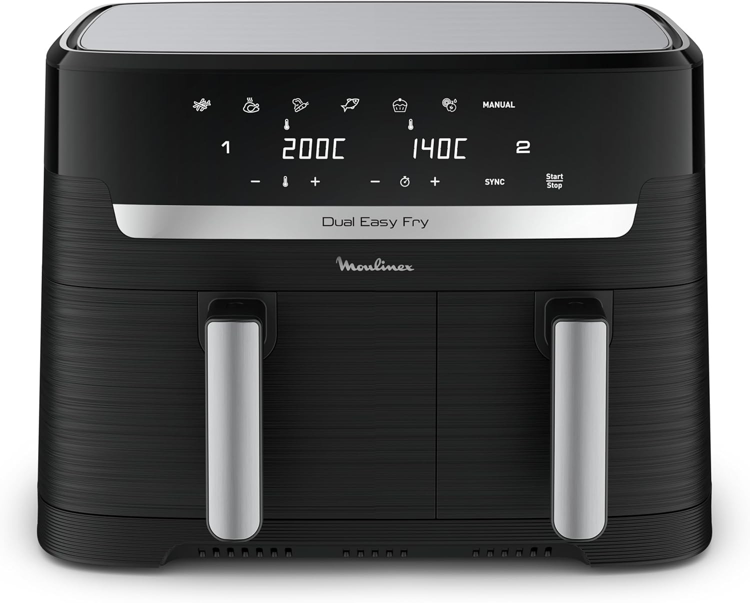 Moulinex Easy fry Essential inox finissez-en avec les cuissons en plusieurs fois