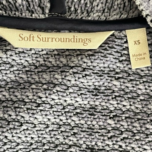 Soft Surroundings Lavender/Black Plaid Velvet Jacket XS - Picture 6 of 8