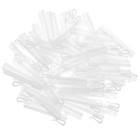  25 Pcs Curtain Pleat Hook Clip Rings for Curtains White Window Hooks Curtan