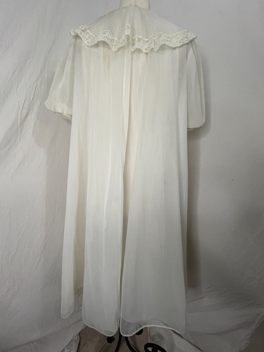 Vintage Eve Stillman Original Peignoir Set Negligee Off White Medium - Bild 5 von 11