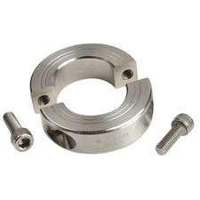 RULAND SP-24-ST Shaft Collar, Clamp, 2Pc, 1-1/2 In, 316 SS