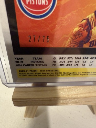 2020-21 FLUX Saddiq Bey RC /75 SSP Eclipse - Picture 2 of 3