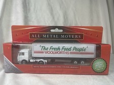 Track Stars All Metal Movers Woolworths Truck Diecast Semi Trailer Boxed Retro