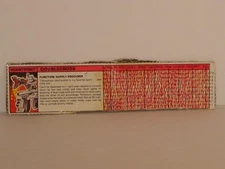 G1 TRANSFORMER AUTOBOT MONSTERBOT DOUBLECROSS TECH SPEC LOT # 1