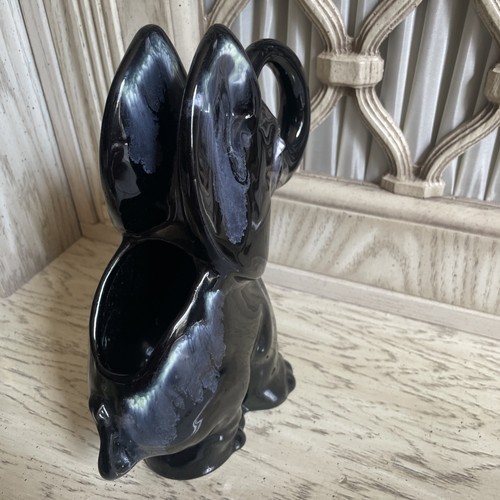 Vintage Handcrafted Haeger Oil Slick Glazed Ceramic Elephant Planter- Stunning - Picture 8 of 17