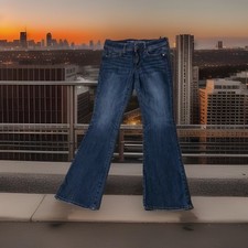 American Eagle Super Stretch Kick Boot Jeans Womens Size 8 Western Cowgirl