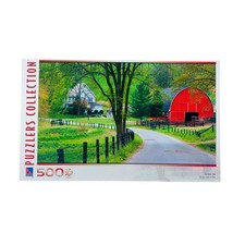 Sure Lox Jigsaw Puzzle 500 Piece Puzzlers Collection Red Barn Ohio 18x11" Sealed