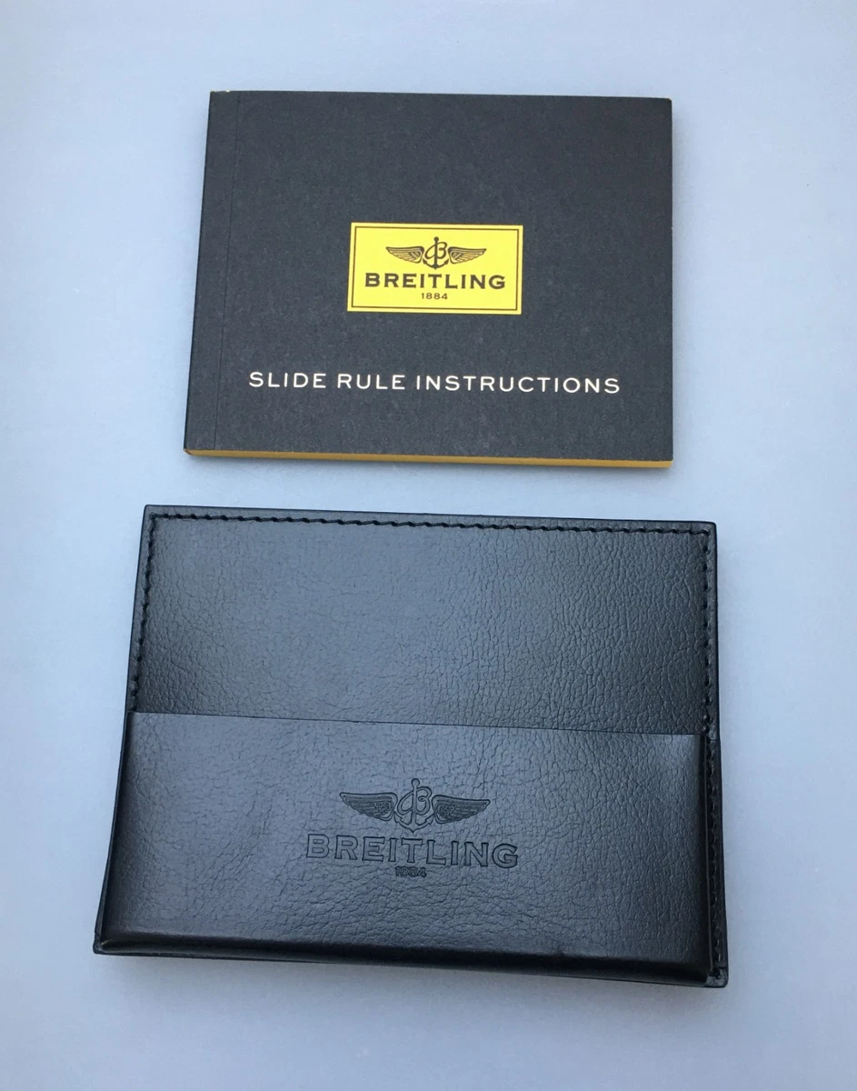 Breitling Navitimer Instrucciones Instrucciones Slide Rule Box Schuber Card Holder