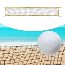Volleyball Net Only Replacement Badminton Net Practice Training with Carry Bag