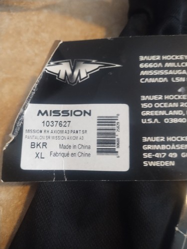 Mission AXIOM A3 RED BLK RH Pants Roller Inline Hockey Size XL - Bild 3 von 6