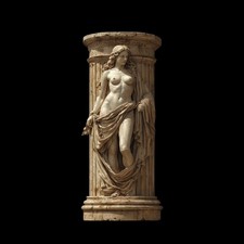 Greek Goddess Column Silicone Mold Roman Statue Venus Candle Resin Soap Making