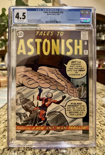 Tales to Astonish #36 CGC 4.5 OW 3rd Appearance Ant-Man (Marvel Comics 1962)